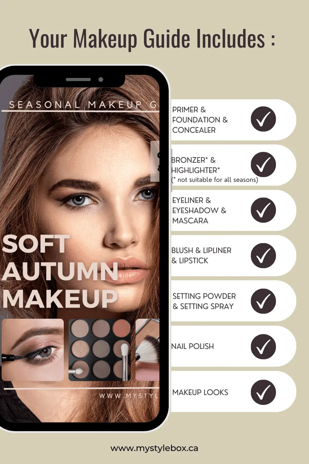 Soft Autumn Color Season Makeup Guide