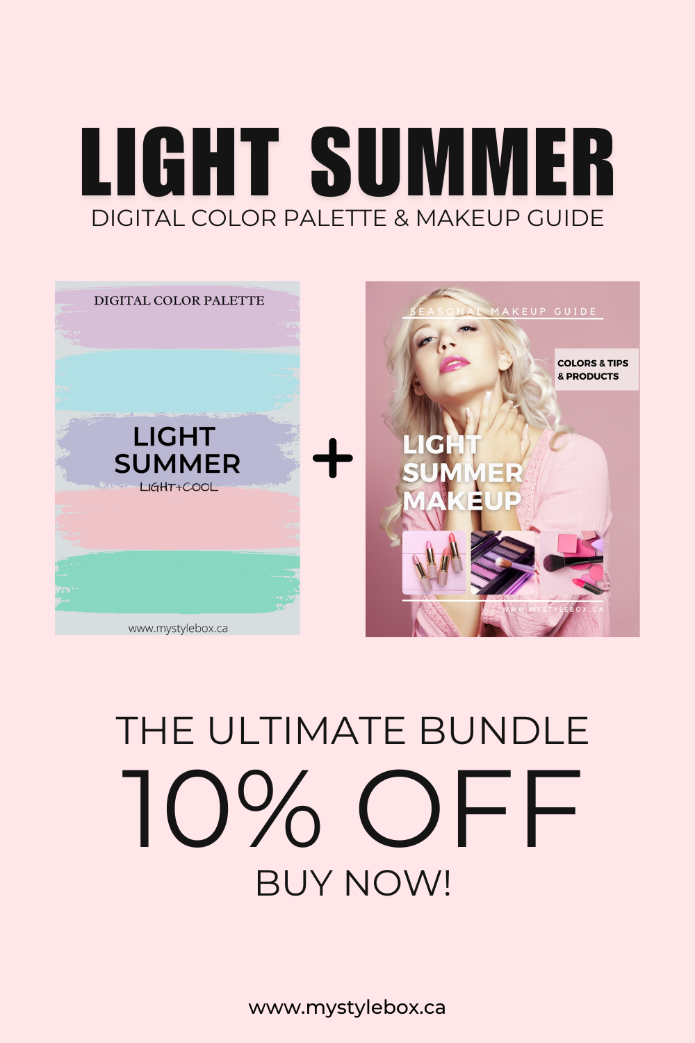 Light Summer Digital Color Palette and Makeup Guide