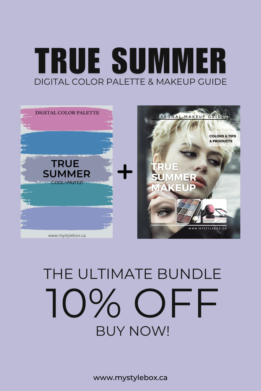 True (Cool) Summer Digital Color Palette and Makeup Guide