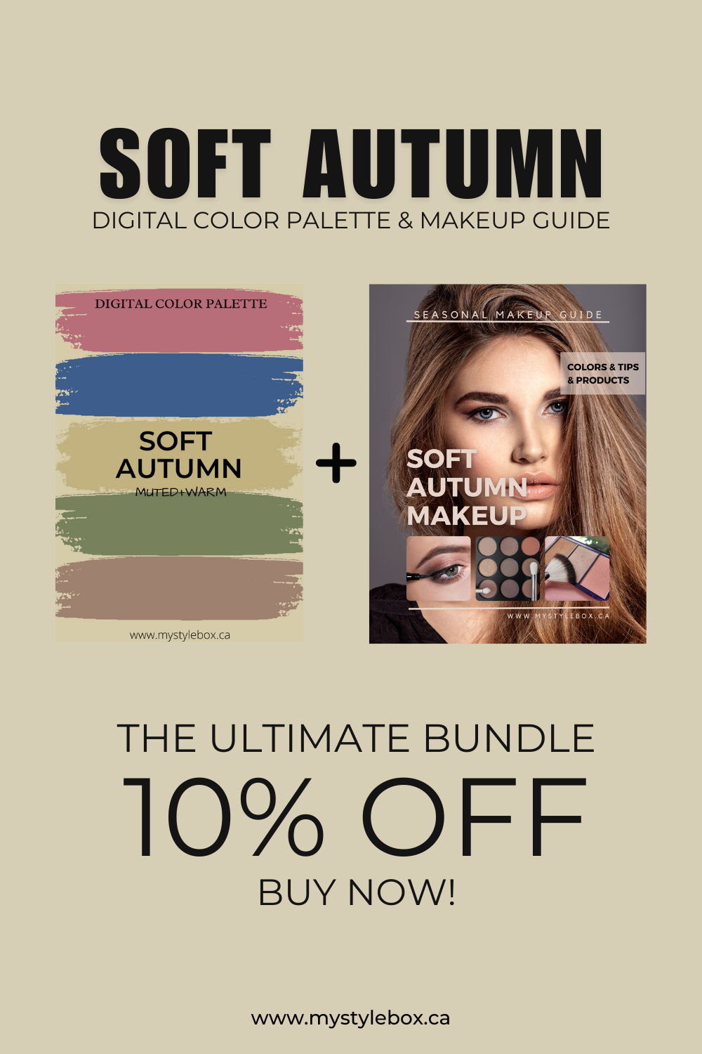 Soft Autumn Digital Color Palette and Makeup Guide