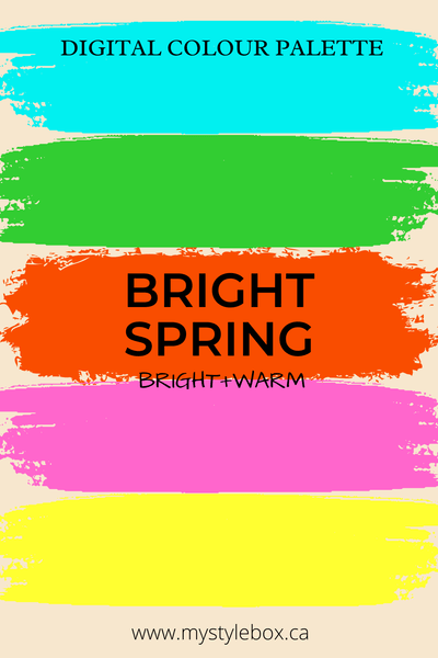 Bright Spring Digital Colour Palette and Colour Combinations Bundle