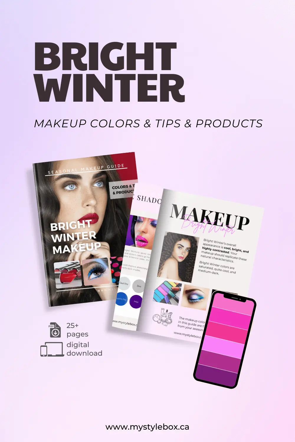 Bright Winter Color Season Makeup Guide