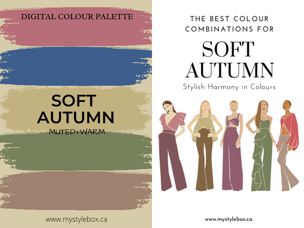 Soft Autumn Digital Colour Palette and Colour Combinations Bundle