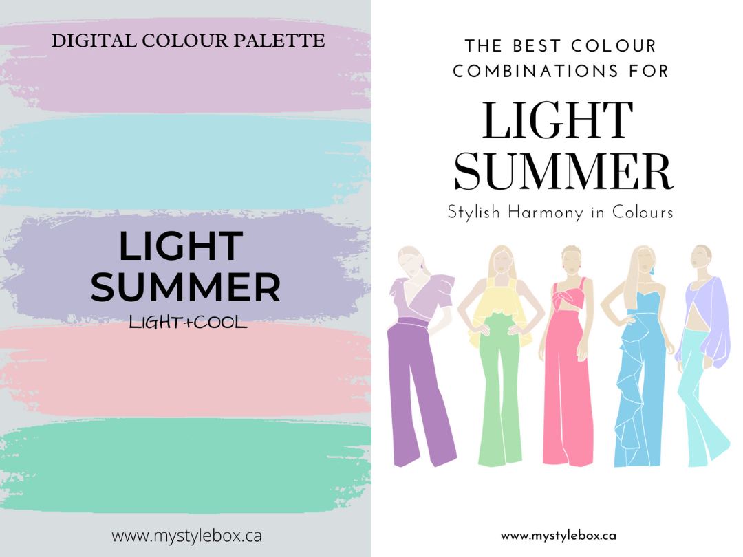 Light Summer Digital Colour Palette and Colour Combinations Bundle