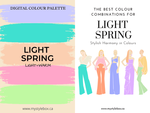 Light Spring Season Color Palette and Combinations