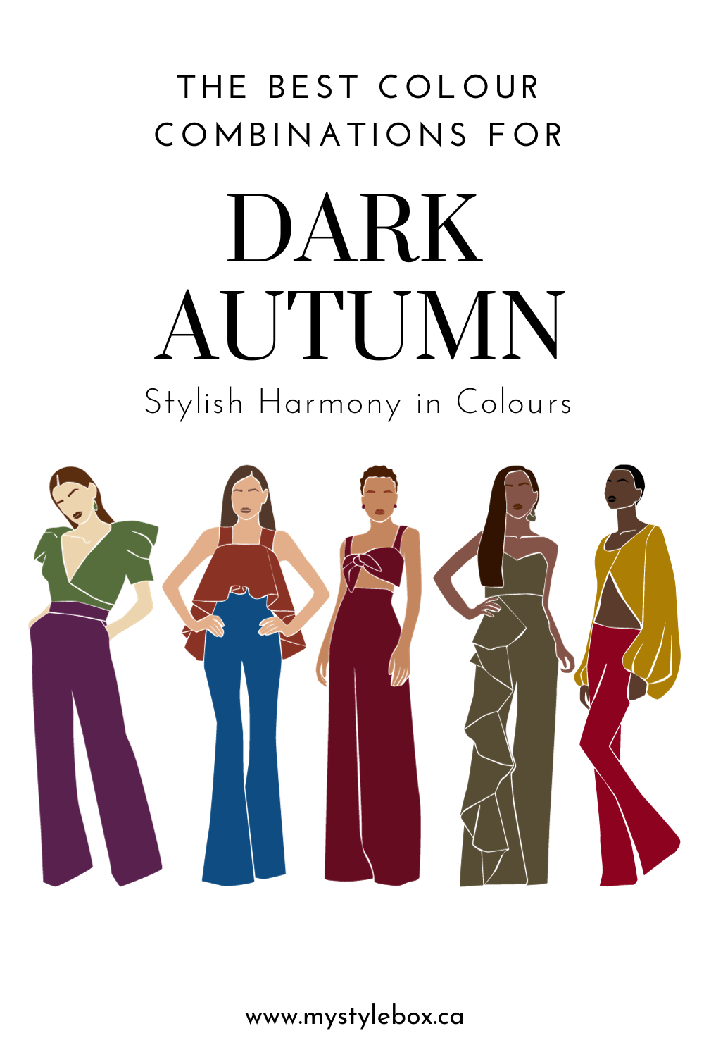 Dark Autumn Colour Combinations