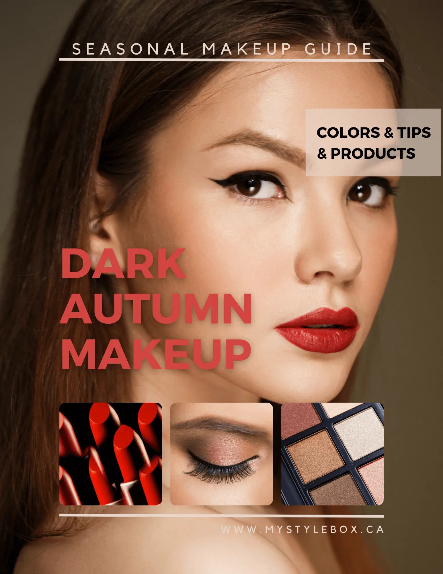 Dark (Deep) Autumn Color Season Makeup Guide