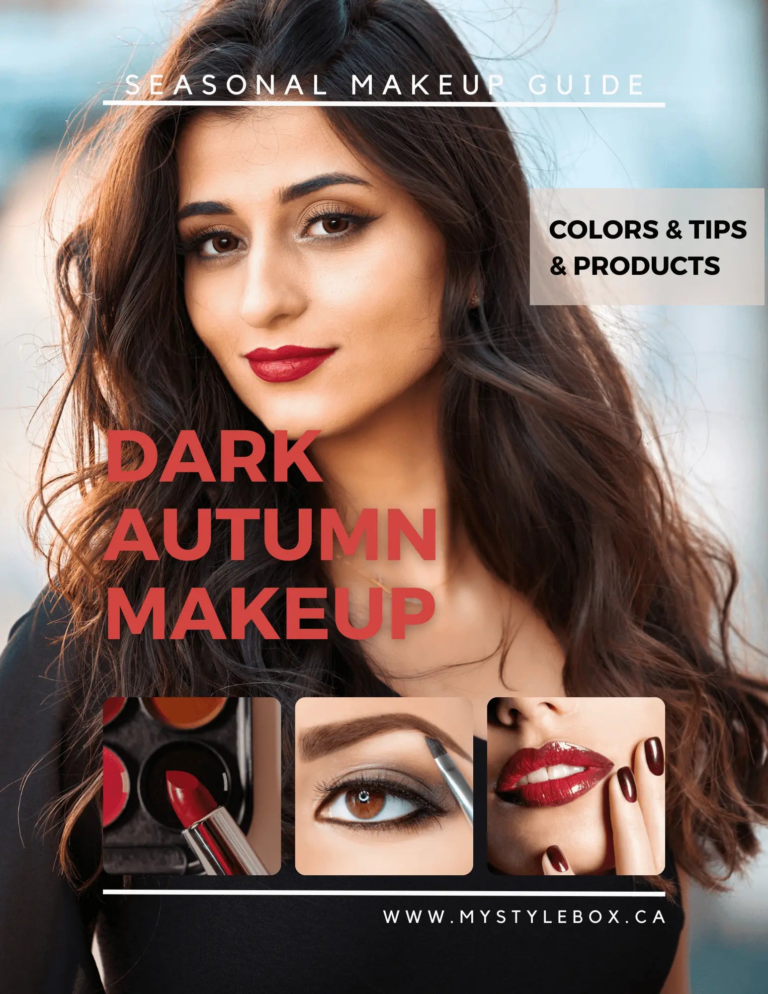 Dark (Deep) Autumn Color Season Makeup Guide