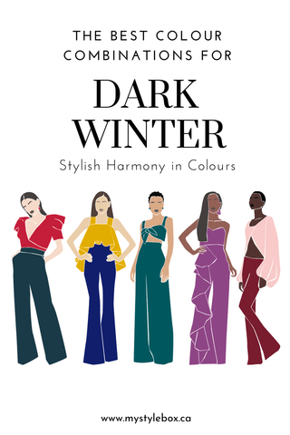 Dark/Deep Winter Season Color Combinations