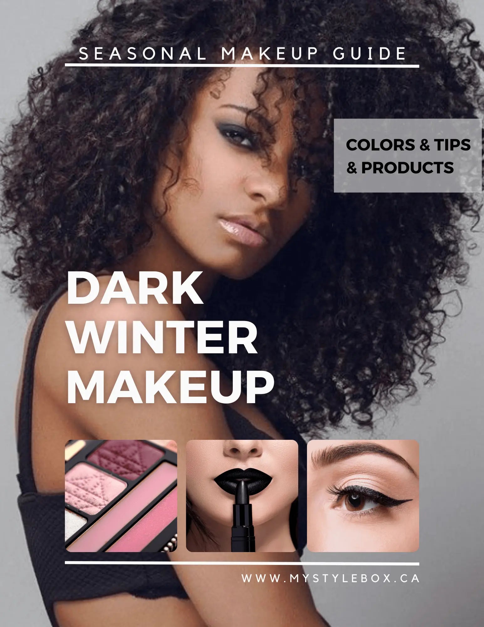 Dark (Deep) Winter Color Season Makeup Guide