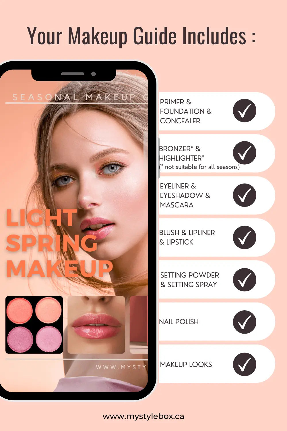 Light Spring Color Season Makeup Guide