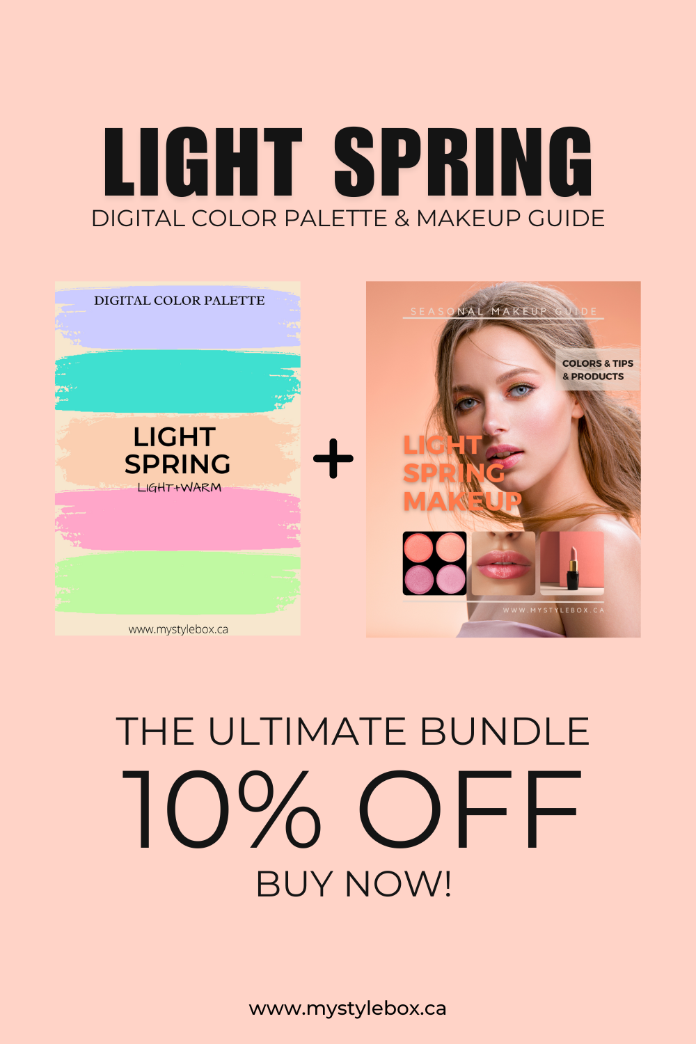 Light Spring Digital Color Palette and Makeup Guide