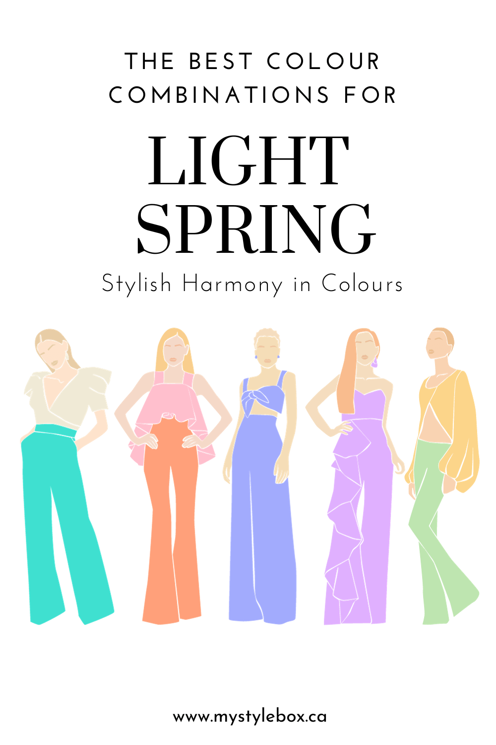 Seasonal Color Palette Card Light Spring