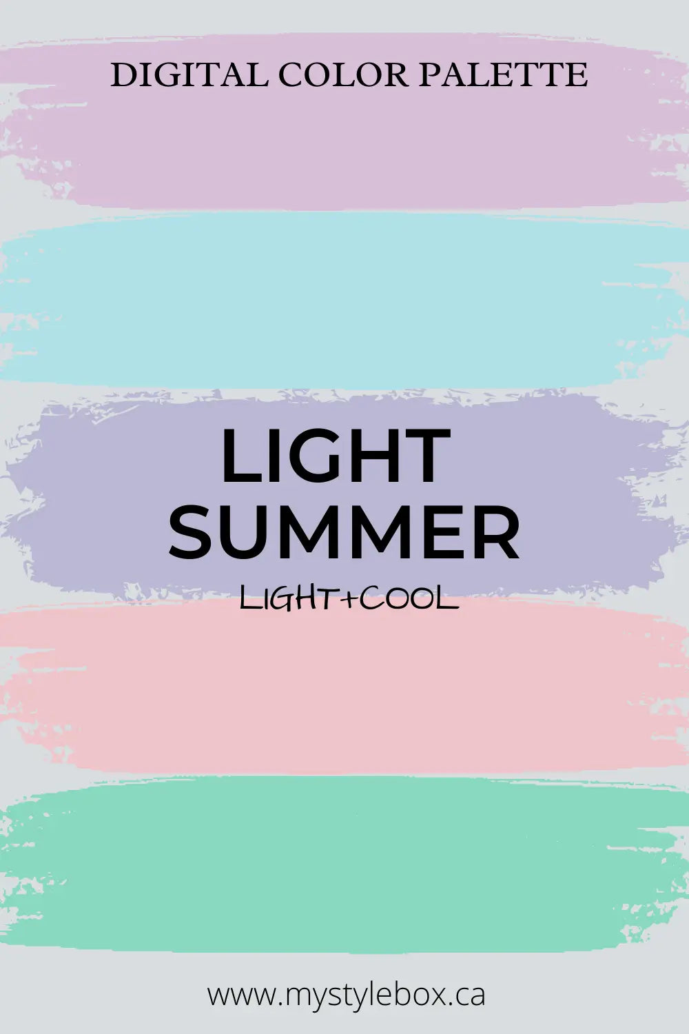 Light Summer Season Digital Color Palette