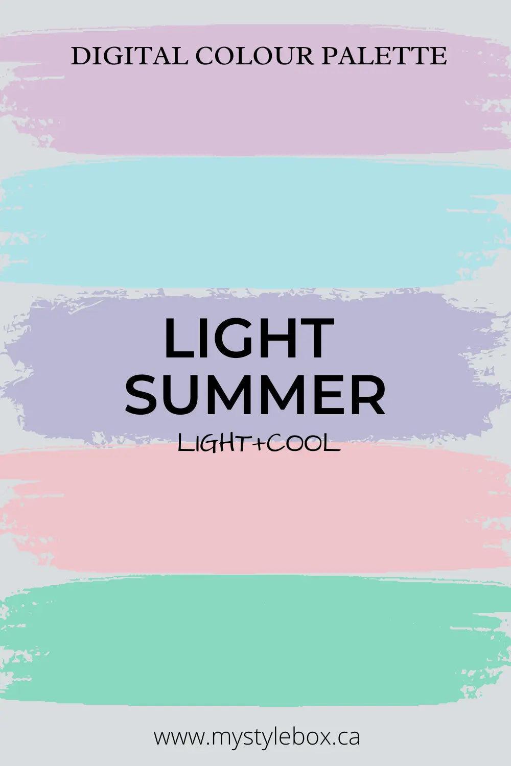 Light Summer Season Digital Color Palette