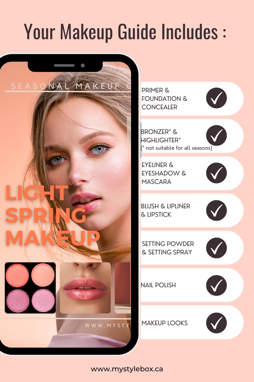 Light Spring Color Season Makeup Guide