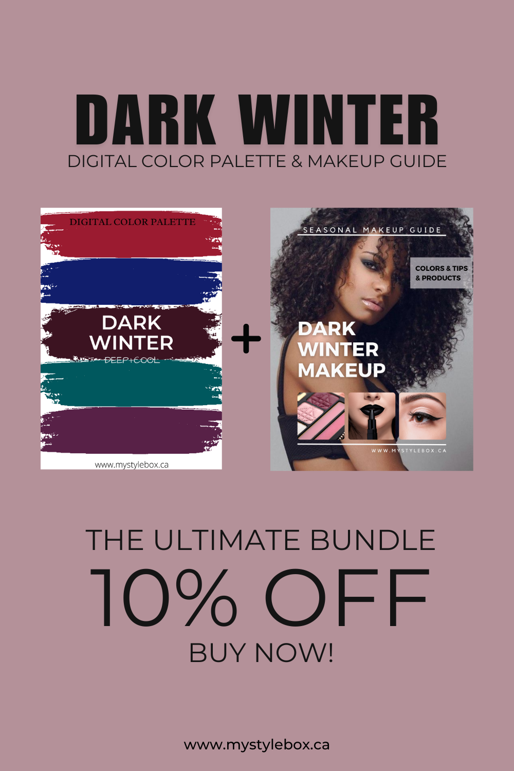 Dark (Deep) Winter Digital Color Palette and Makeup Guide