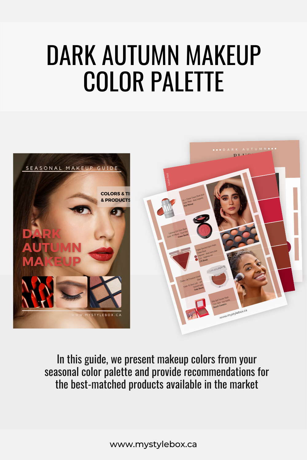 Dark (Deep) Autumn Color Season Makeup Guide