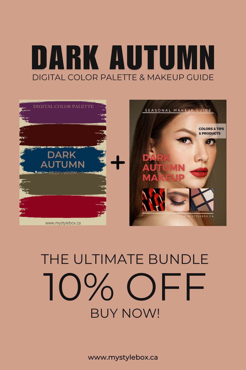 Dark (Deep) Autumn Digital Color Palette and Makeup Guide