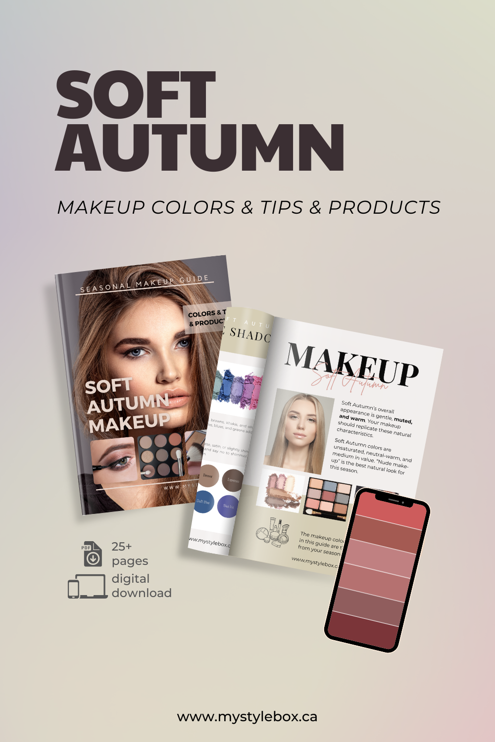 Soft Autumn Color Season Makeup Guide