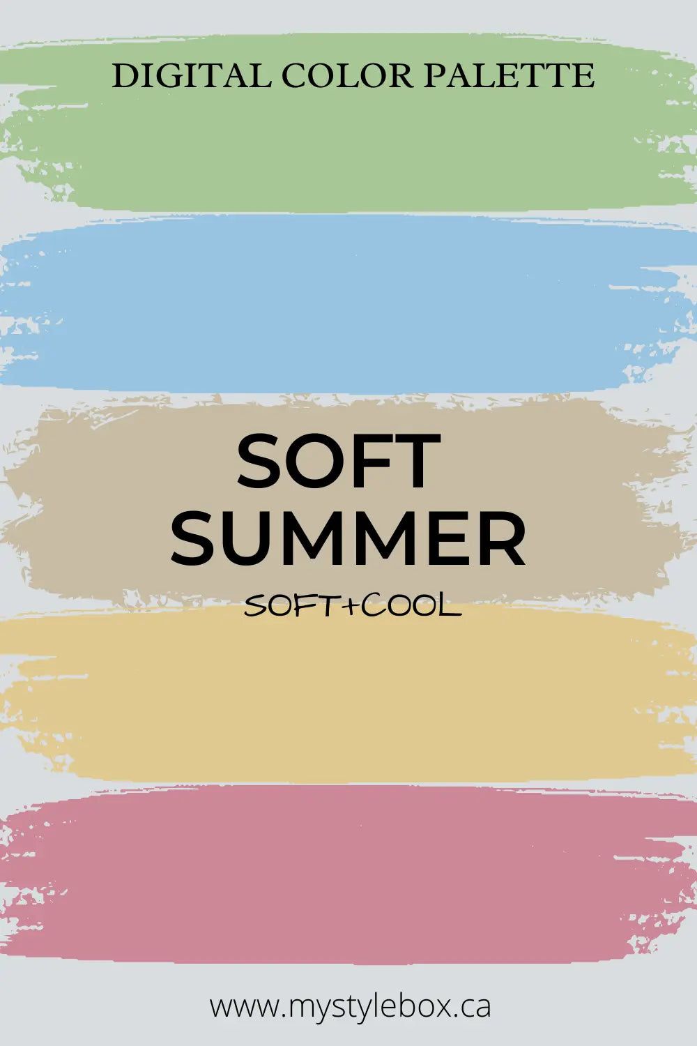 Soft Summer Season Digital Color Palette