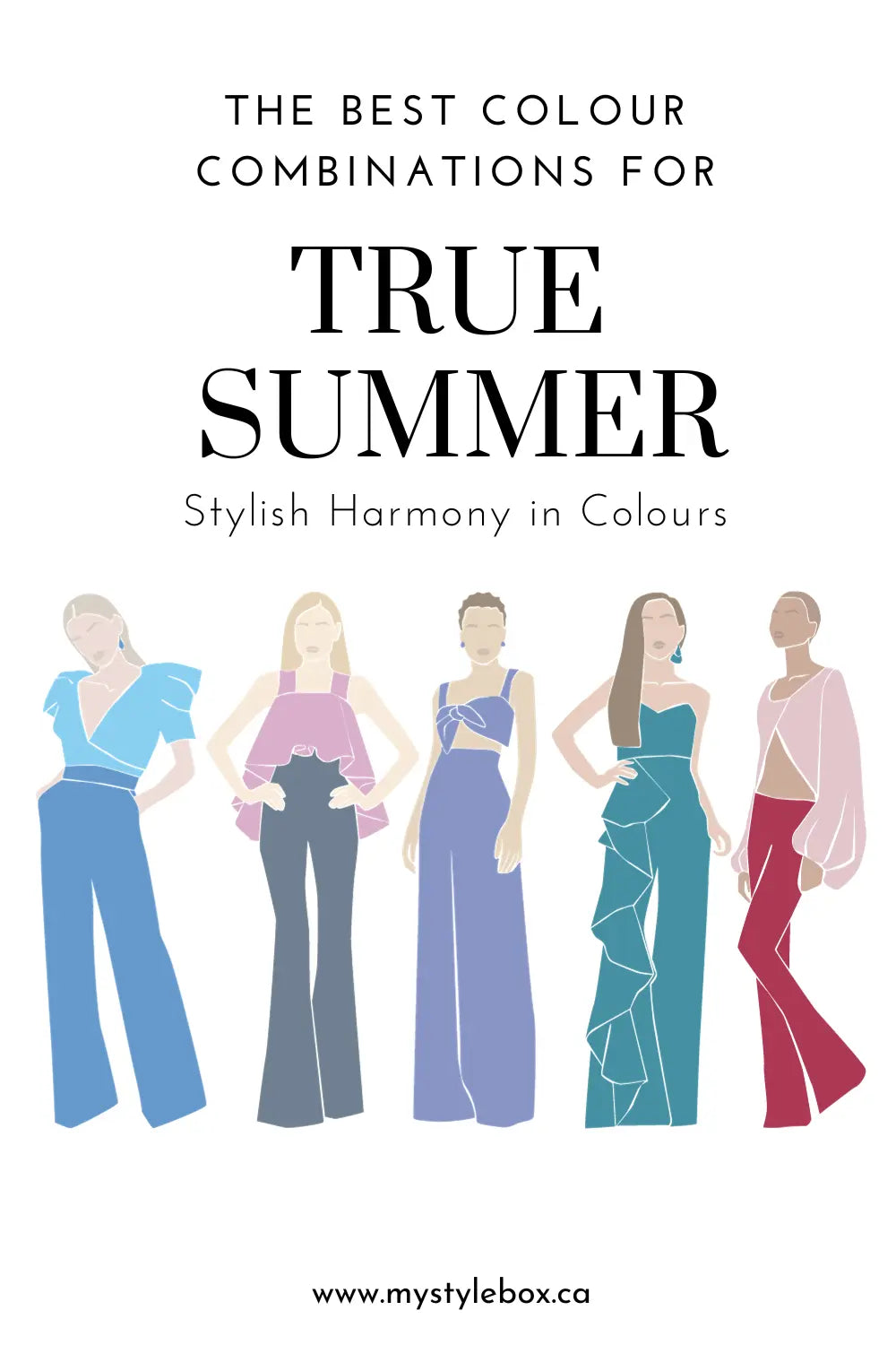 True Summer Season Color Combinations