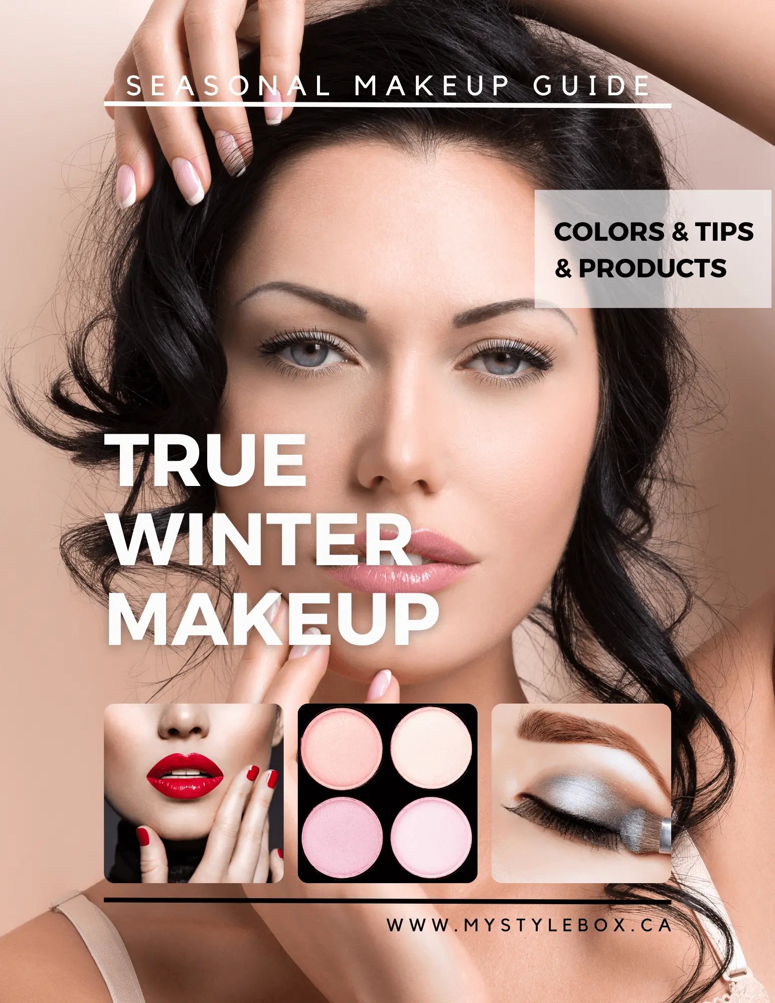 True (Cool) Winter Color Season Makeup Guide