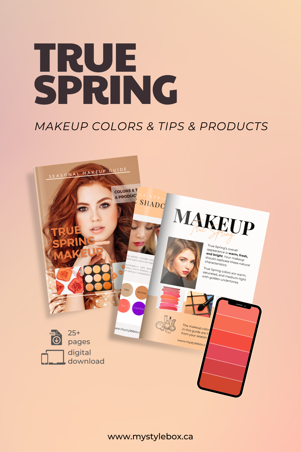 True (Warm) Spring Color Season Makeup Guide
