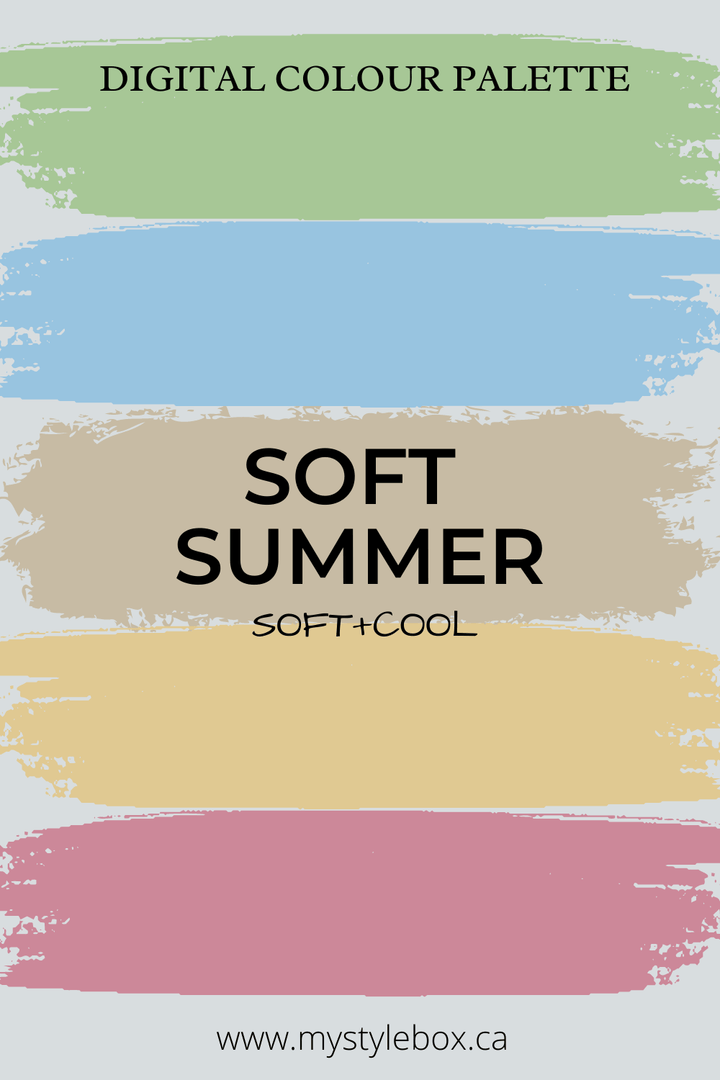 Soft Summer Digital Colour Palette