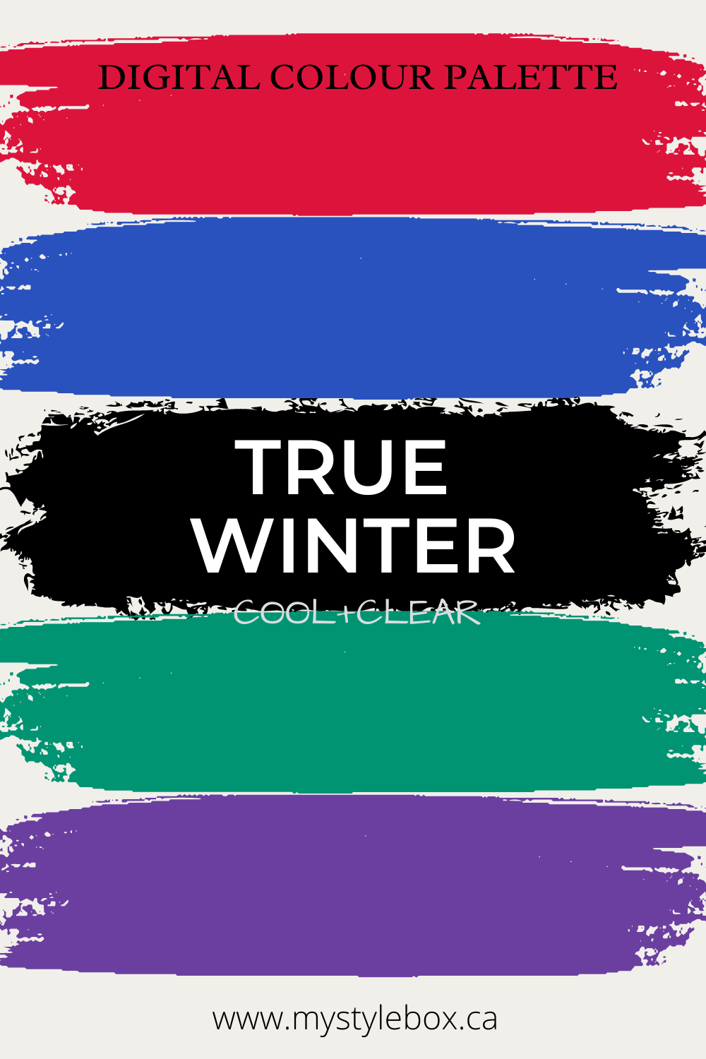 True Winter Digital Colour Palette